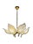 Hollywood Regency Murano Calla Flower Chandelier from Franco Luce, Italy, 1970s For Sale - Image 13 of 13