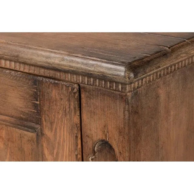 Brown French Country Sideboard in Old Pine Stain by Sarreid LTD For Sale - Image 8 of 12