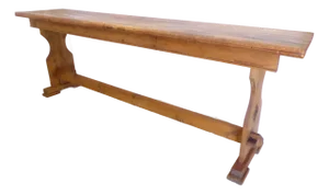 Antique Rustic Pine Console Table