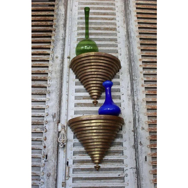 Wood Pair of Venetian Style Giltwood Wall Brackets For Sale - Image 7 of 11