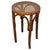 Late Victorian bent oak & cane Thonet low piano stool No. 1 featuring elegant, fluidly splayed legs joined by a circular...