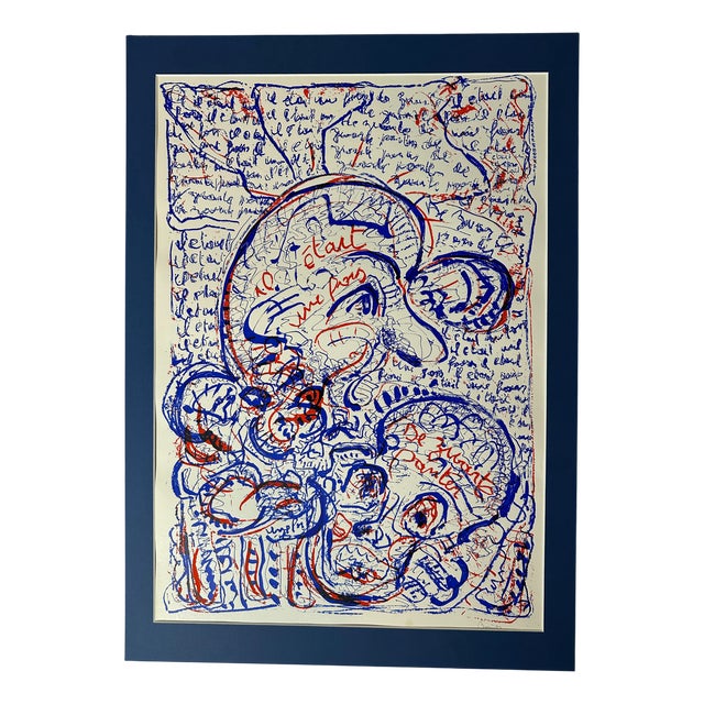 Jean Broisson, Untitled, 1960s, Signed Screen Print, Framed For Sale