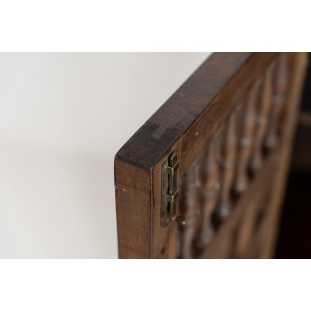 Spanish Brutalist Cabinet in Wood For Sale - Image 13 of 16
