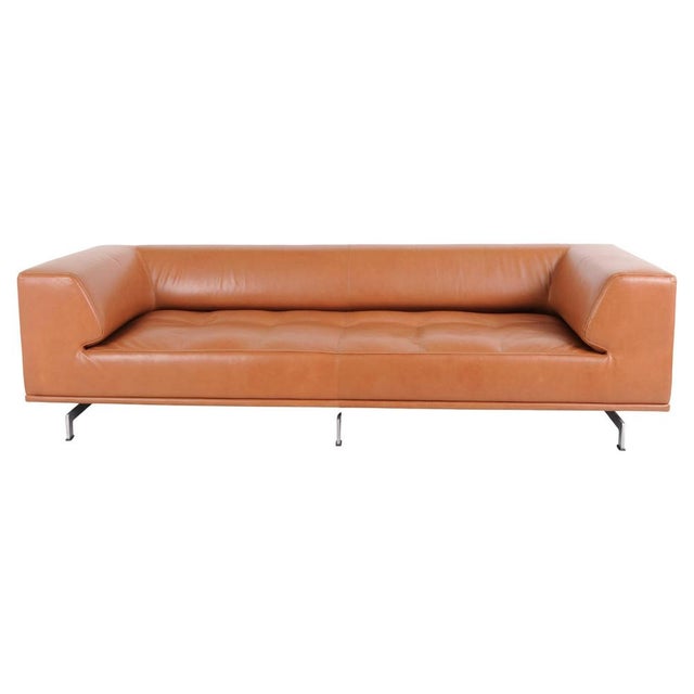 Three-Seater Sofa in Cognac Leather from Erik Jørgensen For Sale - Image 13 of 13