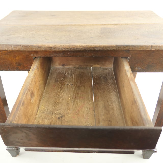 19th Century South Tyrolean Alpine Style Joggeltisch Table with Oak Top For Sale - Image 4 of 16