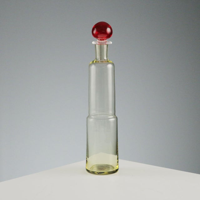 Glass Murano Glass Bottle by Carlo Moretti For Sale - Image 7 of 7