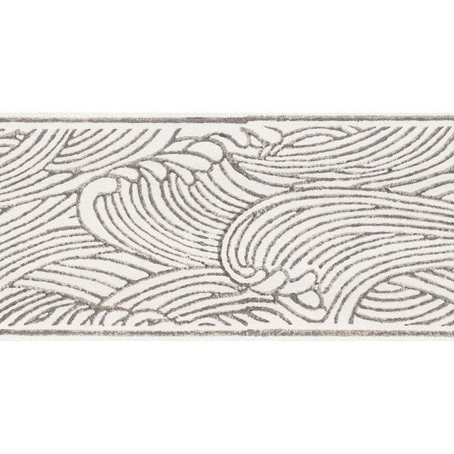 Contemporary Sample - Schumacher Umi Tape in Spectator For Sale - Image 3 of 3