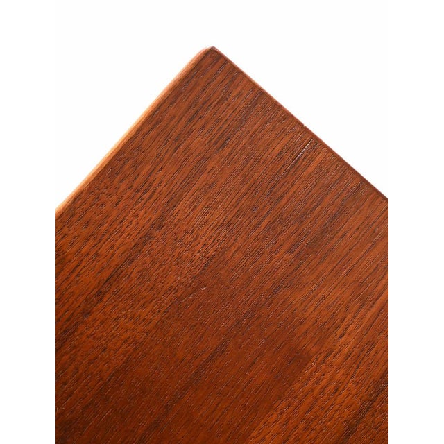 Wood Vintage Bookcase with Table Shelf, 1960s For Sale - Image 7 of 14