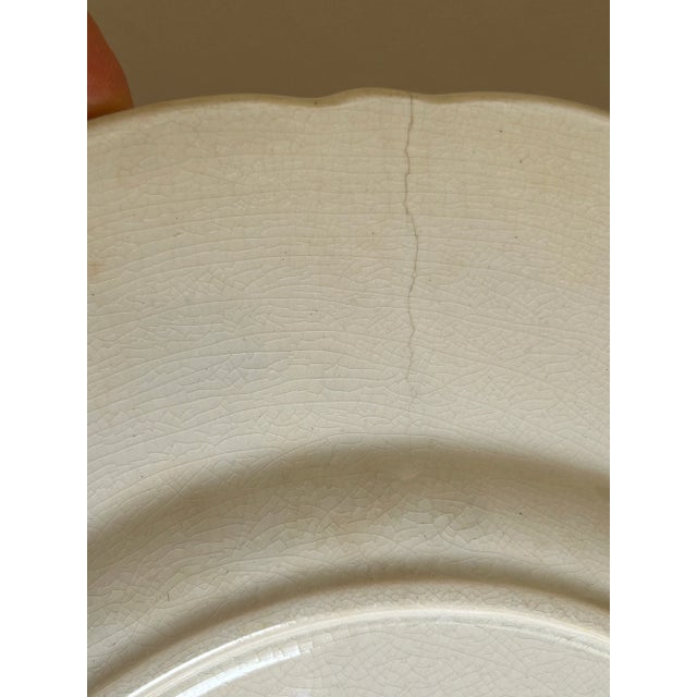 Set of 4 Antique English Staffordshire Cobalt & Gold Porcelain Dinner Plates, 19th Century For Sale - Image 10 of 12