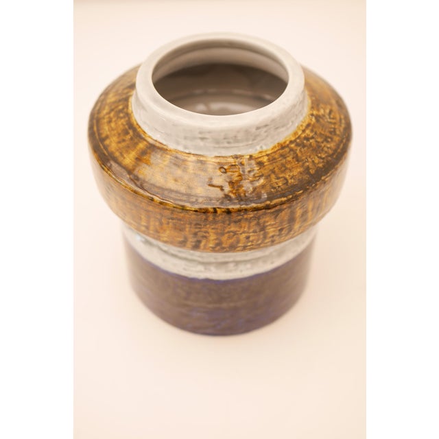 Blue Titus Pottery Vase by Olle Alberius for Rörstrand, Sweden, 1960s For Sale - Image 8 of 13