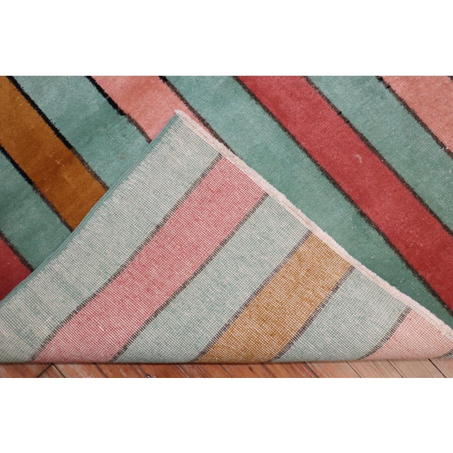 Zabihi Collection Turkish Deco Rug For Sale In New York - Image 6 of 12