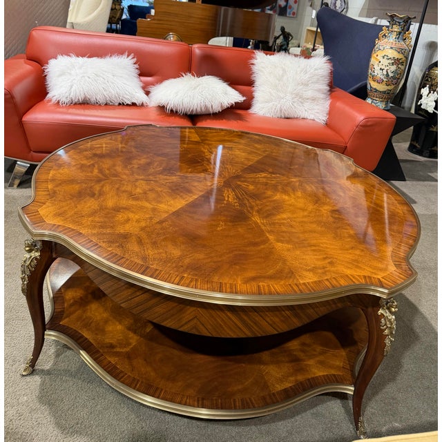 Late 20th Century Late 20th Century Althorp by Theodore Alexander Mahogany Cocktail Table With Caryatid Bronze Accents For Sale - Image 5 of 10