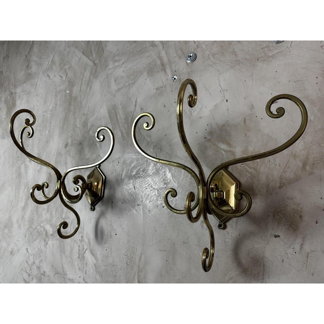 Antique Brass Coat Hooks, 1900, Set of 2 For Sale - Image 10 of 13