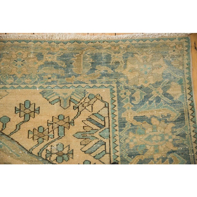 1940s Vintage Persian Malayer Asymmetric Medallion Wool Carpet For Sale - Image 10 of 11