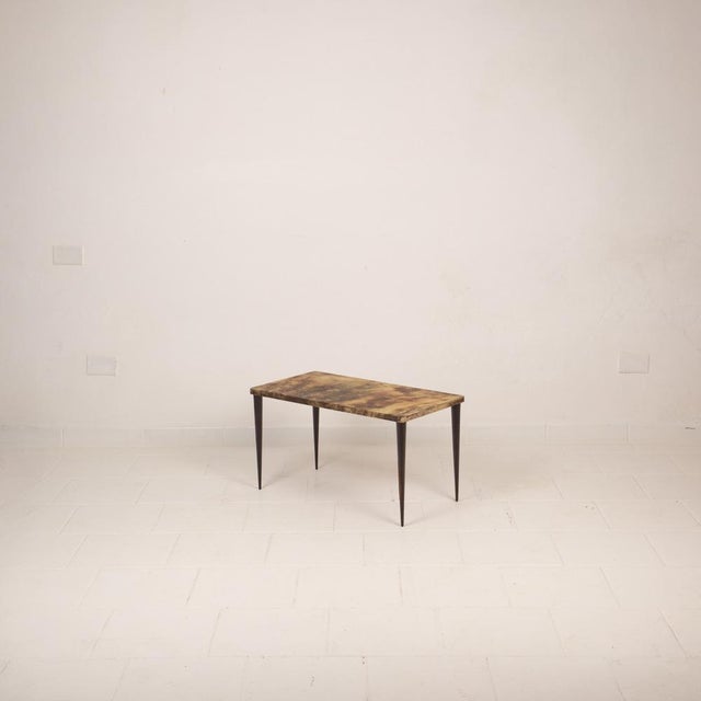 Low Rectangular Model 825 Coffee Table in Parchment by Aldo Tura, 1950 For Sale - Image 6 of 18