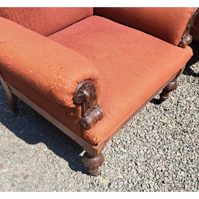 Victorian Late 19th Century Victorian Chairs a Pair For Sale - Image 3 of 11