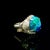 5.62 Carat Australian Black Opal Diamond Platinum Ballerina Ring, Size 6 For Sale - Image 4 of 5
