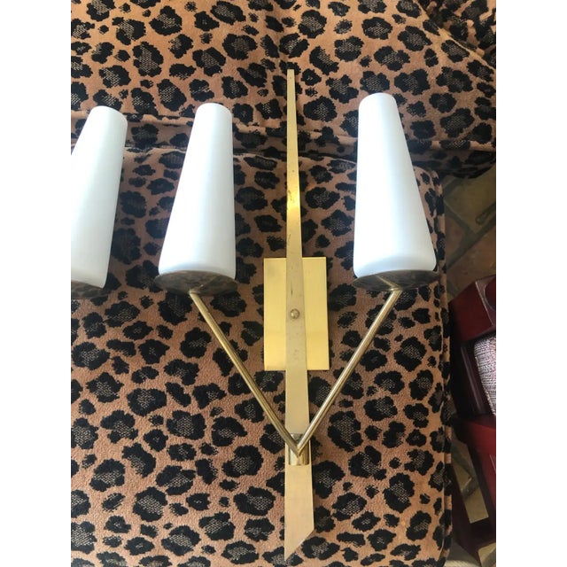 1950s Pair of Mid Century Maison ArlusSconces, Circa 1950 For Sale - Image 5 of 12