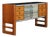 Vintage Walnut and Brass Cabinet from Palazzi Dellarte Cantù, Italy, 1940s For Sale
