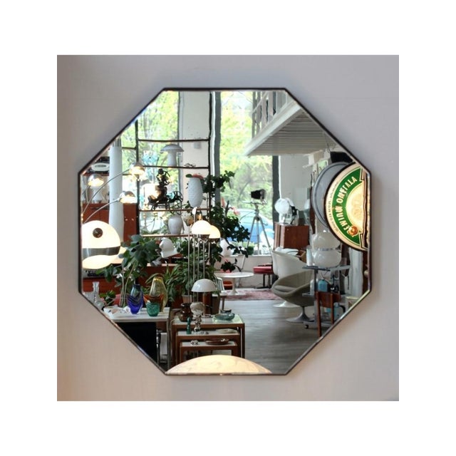 Octagonal Mirror, Denmark, 1950s For Sale - Image 10 of 10