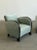 1960s Arched Chairs in Mint Blue Mohair For Sale - Image 4 of 15