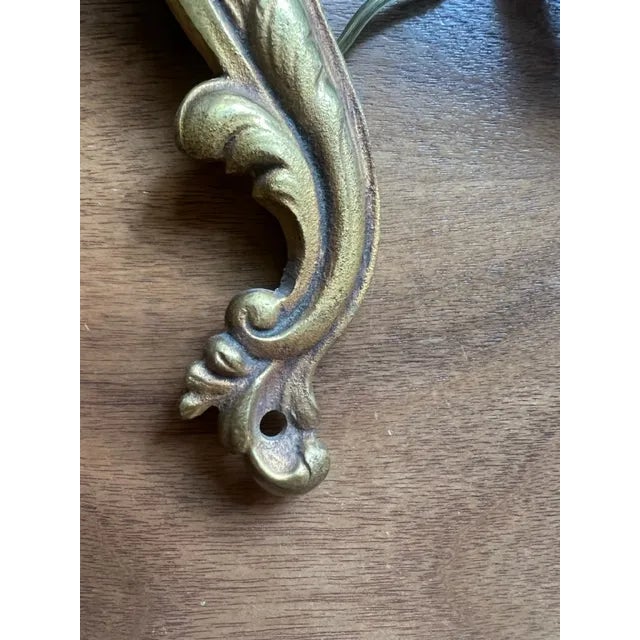 Pair of 1980s Small Brass Sconces For Sale - Image 4 of 6