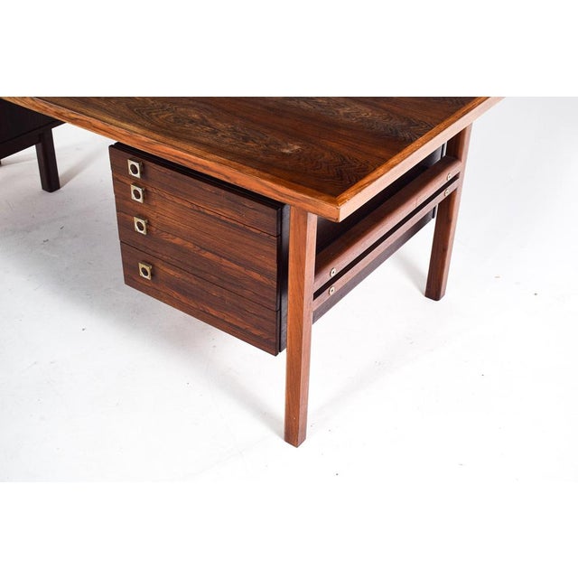 Arne Vodder Mid-Century Rosewood Desk by Arne Vodder for Sibast, 1960 For Sale - Image 4 of 12