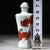 Late 20th Century Iron Red Porcelain Snuff Bottle With Fish Motif For Sale - Image 5 of 9