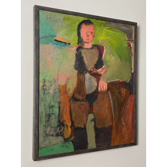 Charles "Li" Hidley (American, 1921-2003) - Vintage Postmodernist Abstract Figurative Painting, Signed (Ca. 1970, Oil on Canvas) For Sale In Philadelphia - Image 6 of 7