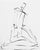 Abstract original figure study on watercolor paper measuring approximately 10 inches x 12 inches by Charleston based...