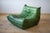Ligne Roset Green Dubiat Leather Togo Sofa Set by Michel Ducaroy for Ligne Roset, Set of 5 For Sale - Image 4 of 18