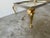 Brass Italian Hollywood Regency Polished Steel and Brass Rectangular Coffee Table For Sale - Image 8 of 12