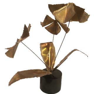 Mid-Century Modern Vintage Brass Jere Style For Sale