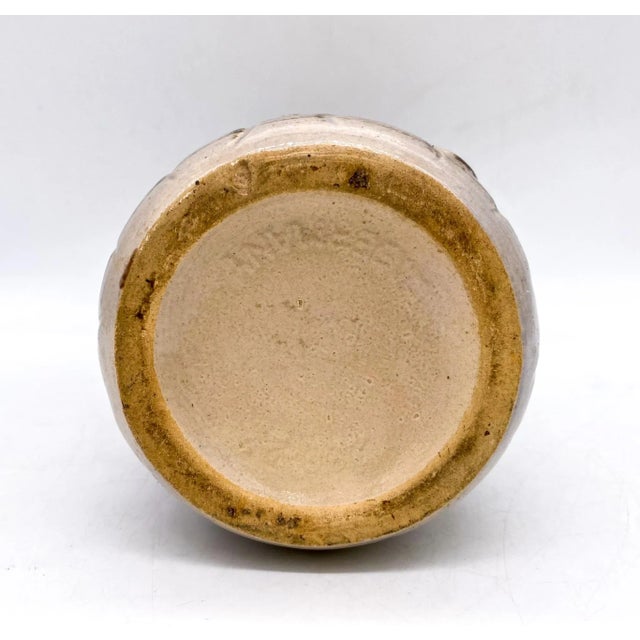 Mid-Century Modern West Germany Brown and Tan Vase For Sale In Houston - Image 6 of 9