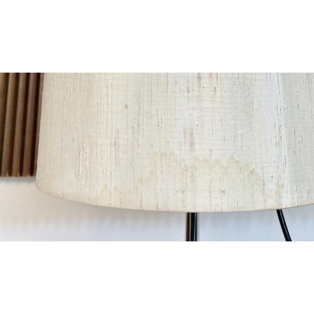 Silk Lampshade Floor Lamp, Germany, 1960s For Sale - Image 16 of 18