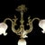 Antique French Art Nouveau Bronze 4-Light Chandelier with Frosted Glass Tulip Flower Shades and Acanthus Leaves, 1890s For Sale - Image 11 of 18