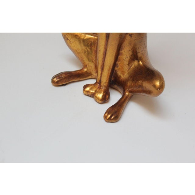 Vintage Gold Leaf Ceramic Fox by Freeman McFarlin Potteries For Sale - Image 12 of 12