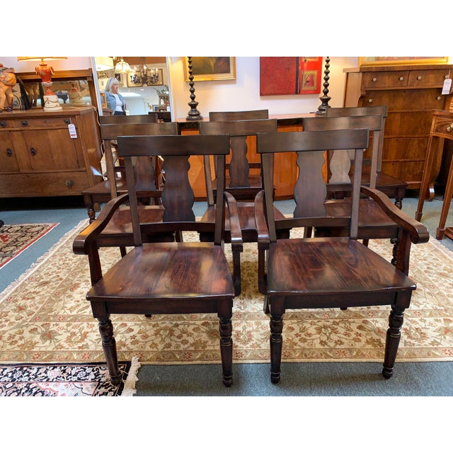 Pottery Barn Dining Table Eight Dining Chairs Chairish