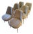 Set of 6 West Elm Finley Low-Back Dining Chairs - Like New For Sale