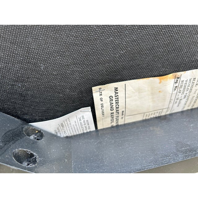 1970s Reupholstered Pair of Arm Dining Chairs for Mastercraft For Sale - Image 11 of 12