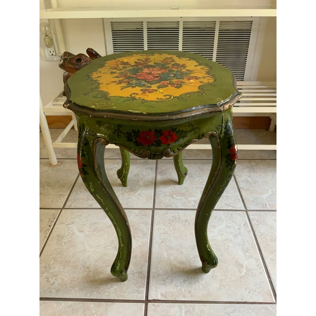 Late 19th Century Venetian Paint Decorated Stand For Sale - Image 4 of 9