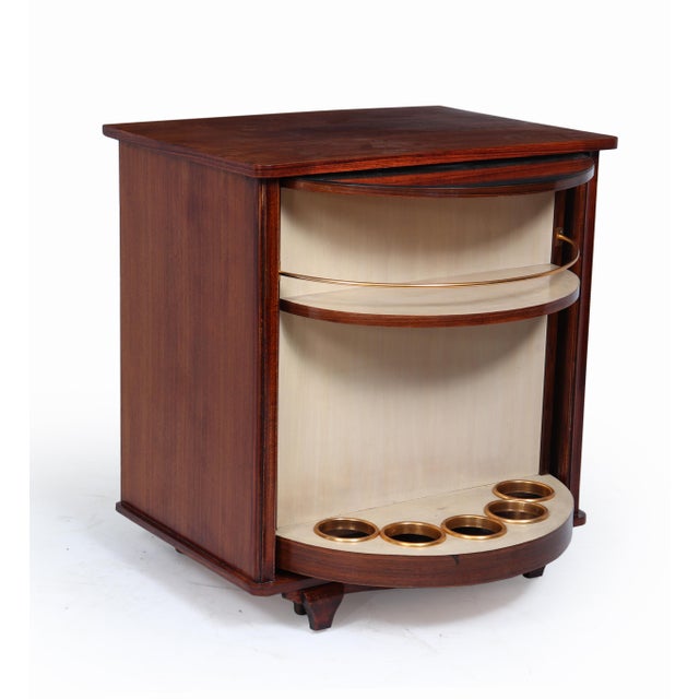 Art Deco French Rotating Cocktail Cabinet, 1940 For Sale - Image 4 of 15