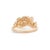 Modernist Natural Diamond Cluster Pinky Ring Size 6 in 14k Yellow Gold For Sale - Image 9 of 17