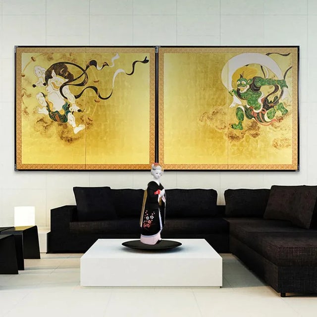 Authentic Japanese Bisque Bijinga Woman in Kimono Hakata Ningyo Figurine For Sale In Salt Lake City - Image 6 of 11