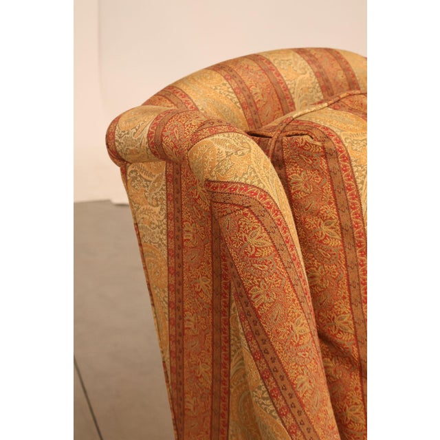 Hickory Chair Chippendale Style Custom Upholstered Wing backArmchair For Sale - Image 17 of 18
