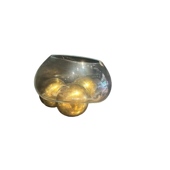 Gravity 3 Balls Dish - Clear/Gold For Sale
