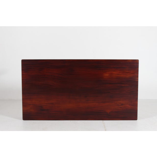 1950s Writing Desk of Mahogany by A. J. Iversen for Ole Wanscher, Denmark, 1950 For Sale - Image 5 of 14