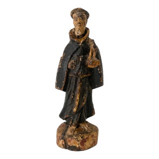 Sacred Art Saint Anthony Figurine, 1700s For Sale