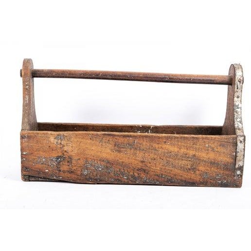 Wood Vintage Wood Toolbox For Sale - Image 7 of 10