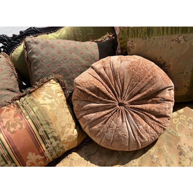 19th Century Victorian Carved Dark Walnut Sofa and Chair For Sale - Image 16 of 18